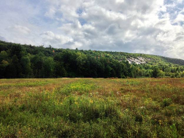 The Outback Slab, a relatively remote climbing destination on the back side of the Gunks.